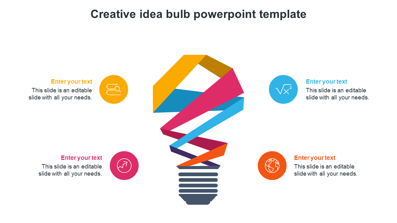 creative idea bulb powerpoint template